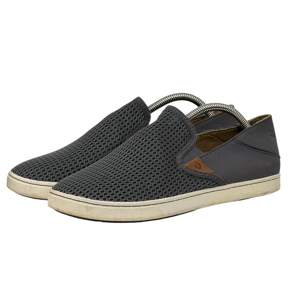 OluKai Shoes Womens Size 9.5 Pehuea Mesh Slip On Comfort Loafer Sneakers Gray - Picture 1 of 12